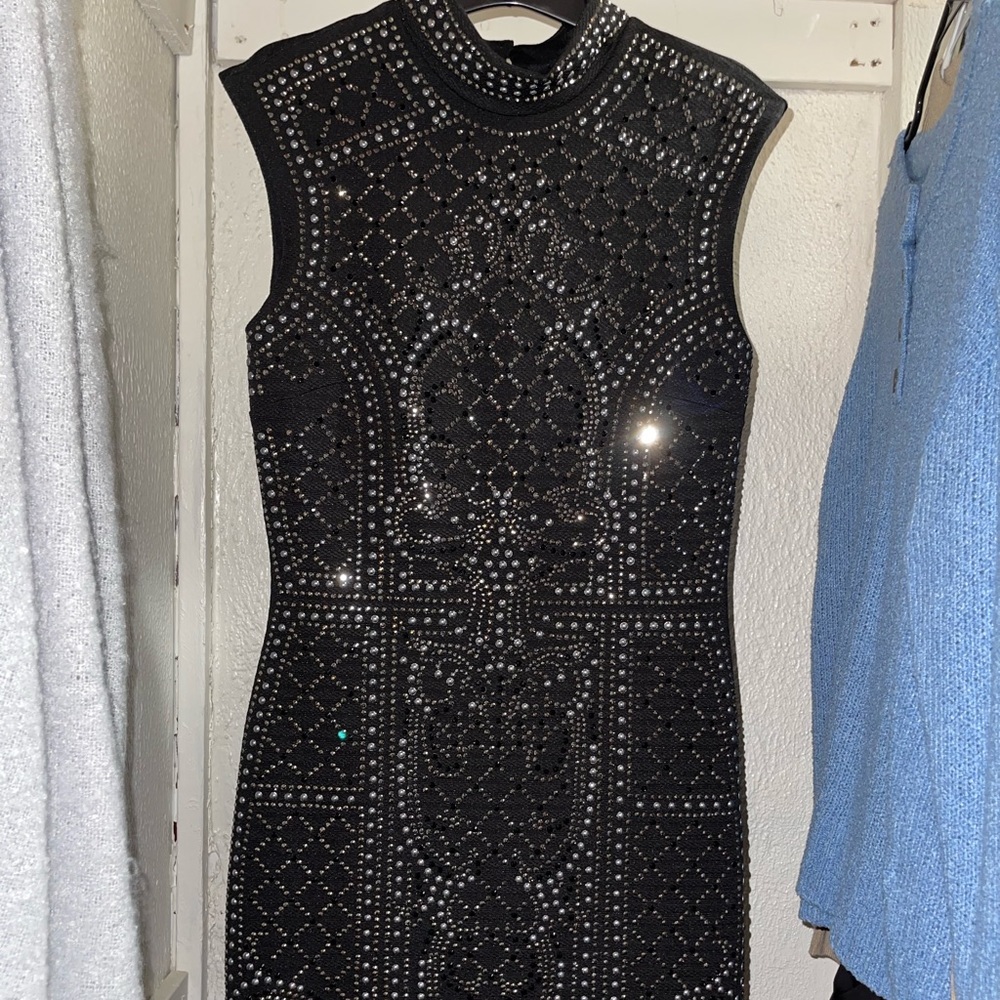 HMS Bodycon Black Sequin Dress